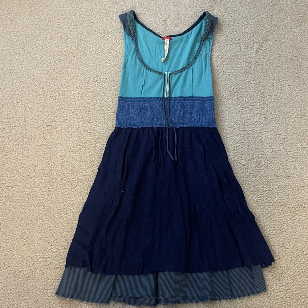 Vintage Free People Boho Patchwork Dress , Size S